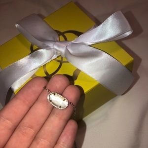 kendra scott elisa necklace. white stone